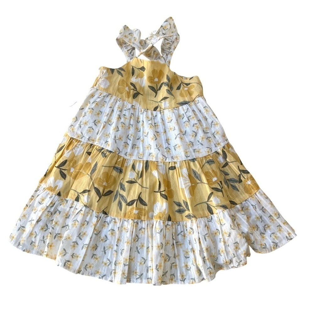 Catherine Malandrino Yellow and White Floral Dress Size 3T